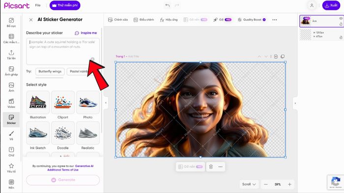 Dùng Picsart Sticker Maker để tạo Sticker từ ảnh chuyên nghiệp bước 3 (Hình minh họa)