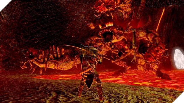 Trong Dark Souls 1, người chơi phải đối mặt với Centipede Demon trong một hồ dung nham đầy nguy hiểm.