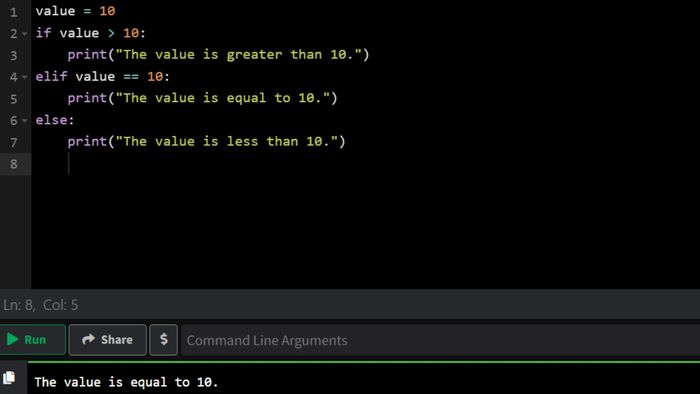 Câu lệnh điều kiện If, Elif, Else trong Python