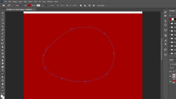 Tạo mặt nạ vector từ đường Path