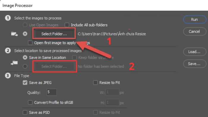 Sử dụng Image Processor