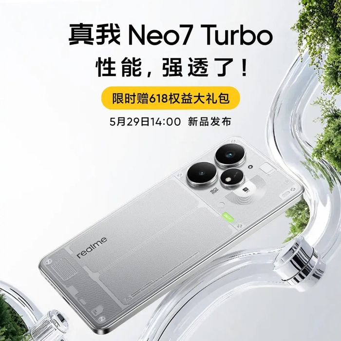Realme Neo7 Turbo dự kiến sẽ ra mắt vào ngày 29 tháng 5 tới.