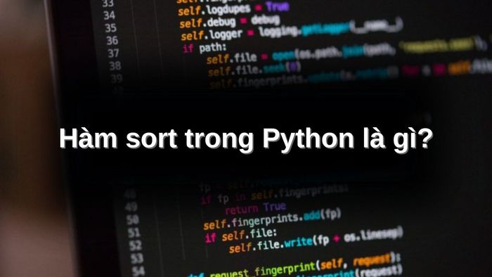 Hàm sort trong Python hỗ trợ sắp xếp dữ liệu nhanh chóng