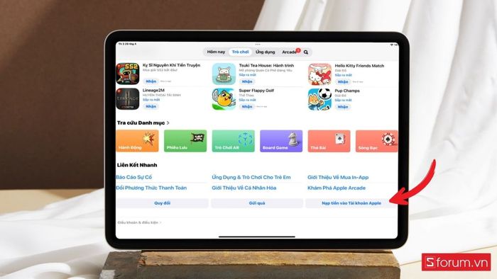 Hệ sinh thái Gaming trên App Store iPad Air M3 12