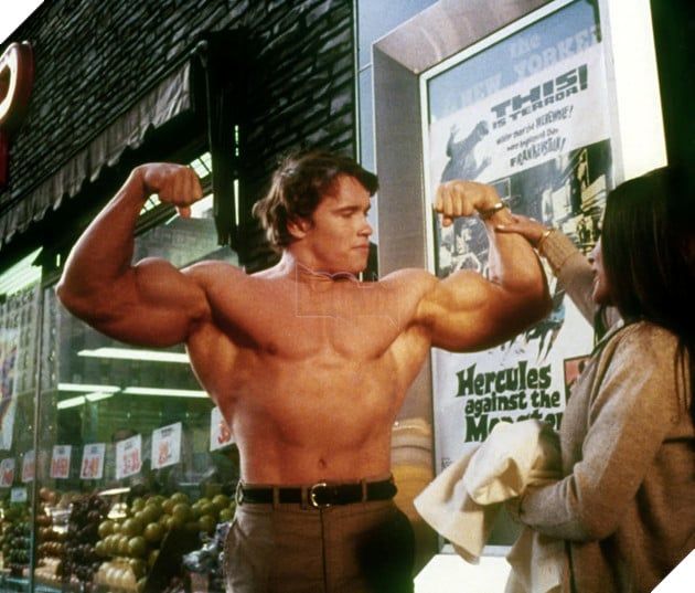 Hình ảnh nam diễn viên Arnold Schwarzenegger thuở còn trai trẻ
