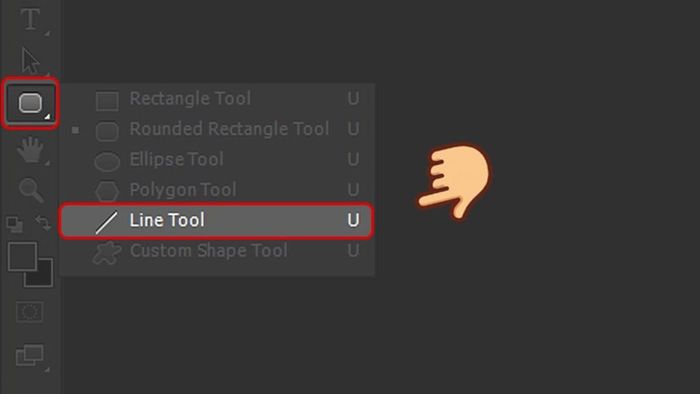 Vẽ mũi tên bằng Line Tool