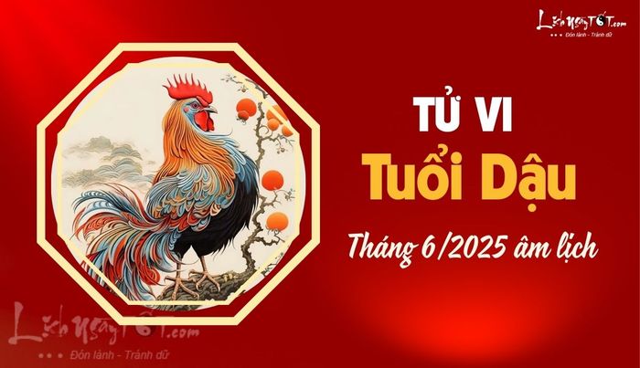 Tử vi tháng 6/2025 của 12 con giáp âm lịch - Tuổi Dậu