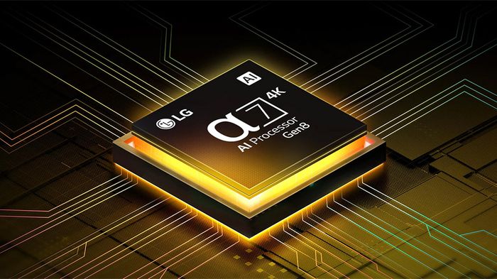 Bộ xử lý α7 AI 4K Gen8 Tivi LG 4K 43 Inch 43UA8450PSA