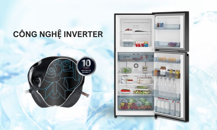 Tủ lạnh Hitachi HRTN6379SUVN trang bị công nghệ Inverter