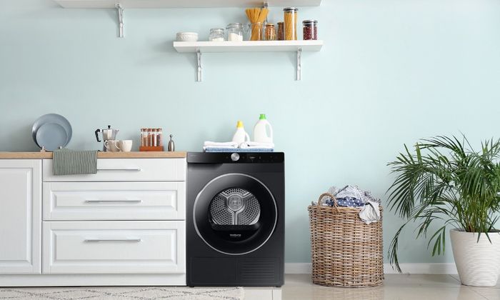 Máy Sấy Bơm Nhiệt Samsung 9 kg DV90T6240LB/SV có thiết kế hiện đại