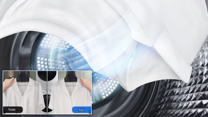 Công nghệ Wrinkle Prevent chống nhăn của Máy Sấy Samsung DV90T6240LB/SV