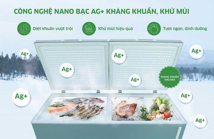 Tủ Đông Kangaroo Inverter 375 Lít KGFZC375IG1 kháng khuẩn vượt trội