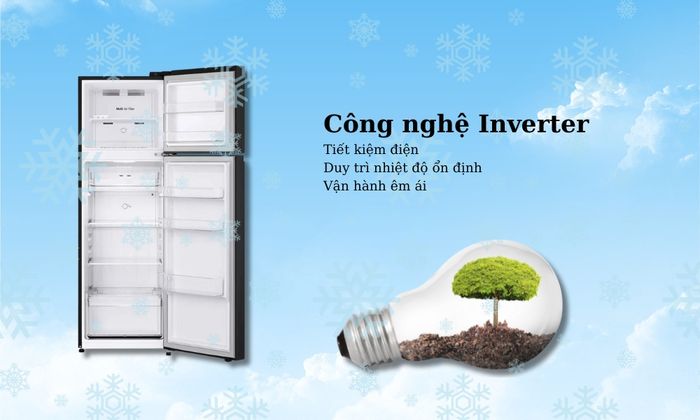 Tủ Lạnh LG Inverter 266 Lít LTB26BLM với công nghệ Inverter