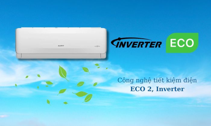 Máy lạnh AUFIT AFW18FHA4DI-5VN sở hữu công nghệ Inverter và ECO 2