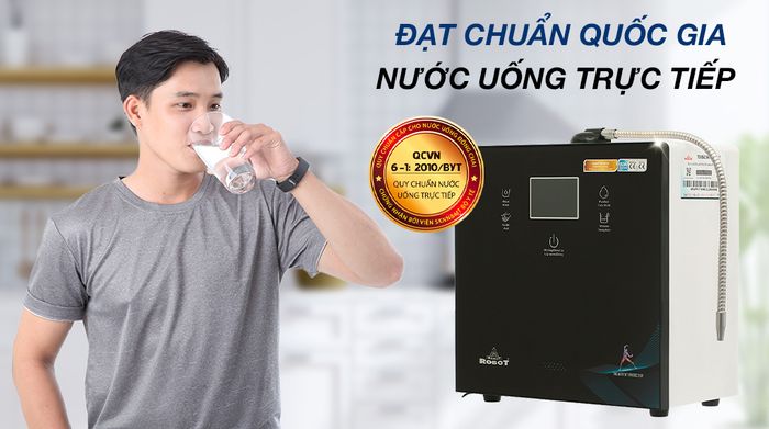 Máy lọc nước điện giải ion kiềm Robot IonPrince 910X - Đạt chuẩn nước uống trực tiếp
