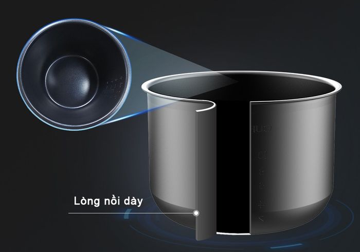 Lớp phủ chống dính cao cấp của Nồi Áp Suất Điện Funiki HPC6862