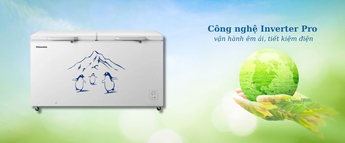 Công nghệ Inverter Pro trên Tủ Đông Hisense FC520D4EWC1