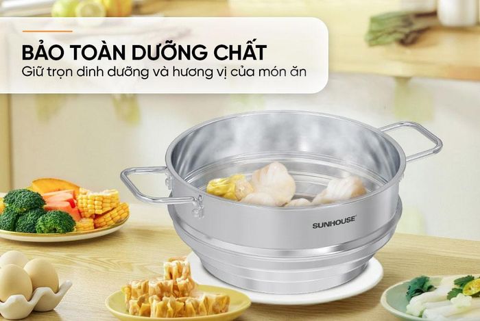 Xửng Đa Năng Sunhouse Eco SHG105-24 hạn chế sự thoát hơi
