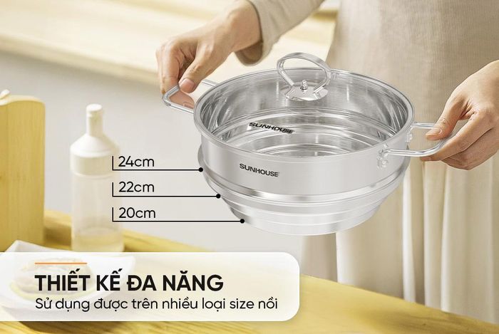 Xửng Đa Năng Inox Sunhouse Eco SHG105-24