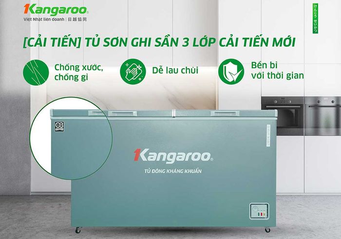 Tủ Đông Mát Kangaroo KGFZA415IG2 có thiết kế hiện đại