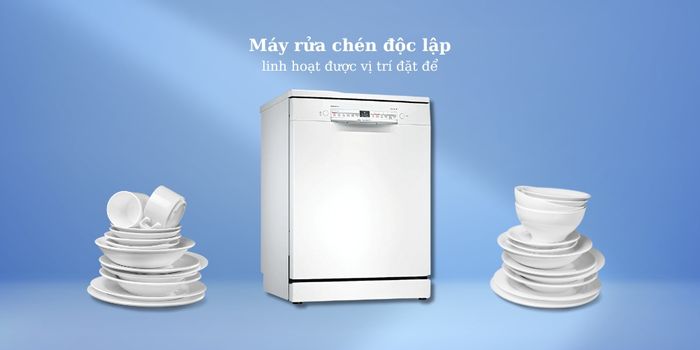 Máy Rửa Bát Bosch SMS2IVW01P được thiết kế độc lập