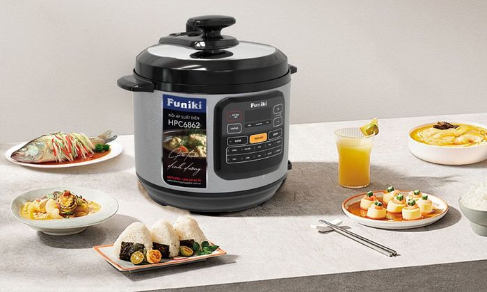 Nồi Áp Suất Điện Funiki HPC6862 có thiết kế bền bỉ