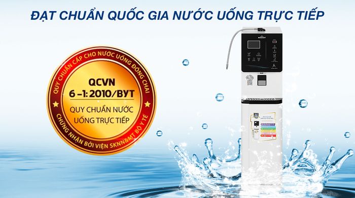 Máy lọc nước điện giải ion kiềm nóng nguội lạnh ROBOT IonKing 511X 6 lõi 5 tấm điện cực - Chứng nhận