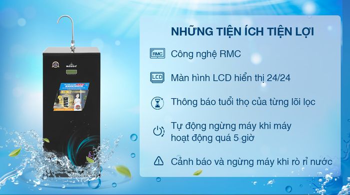 Tiện ích - Máy lọc nước RO lọc mặn Robot SPRING-X9GN 9 lõi