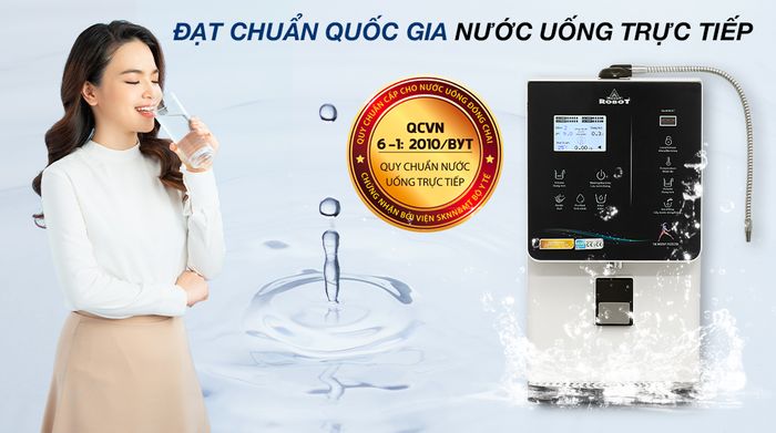 Máy lọc nước điện giải ion kiềm nóng nguội lạnh Robot IonQueen 1113X