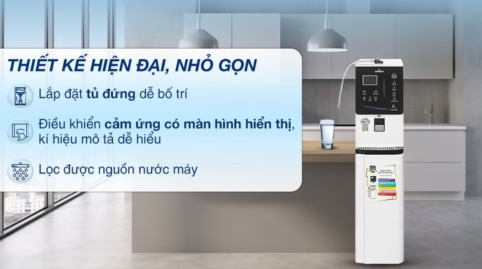 Máy lọc nước điện giải ion kiềm nóng nguội lạnh ROBOT IonKing 711X 6 lõi 7 tấm điện cực - Thiết kế