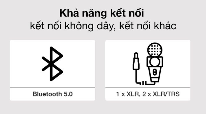 Khả năng kết nối - Loa kéo JBL IRX112BT