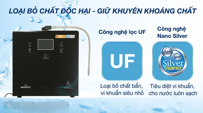 Máy lọc nước điện giải ion kiềm Robot IonPrince 79X - Công nghệ