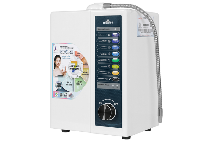 Máy lọc nước điện giải ion kiềm Robot IonStar 9X 2 lõi 9 tấm điện cực - Tỷ lệ thu hồi