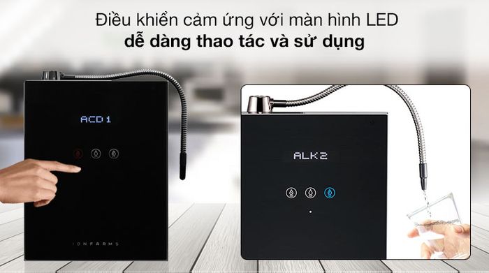 Điều khiển cảm ứng - Máy lọc nước ion kiềm IonFarms Alpha-1700