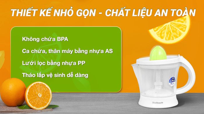 Thiết kế - Máy vắt cam BlueStone 40W CJB-1129