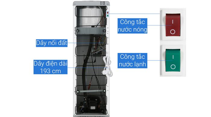 Công tắc nóng lạnh độc lập - Cây nước nóng lạnh Midea YL1932S