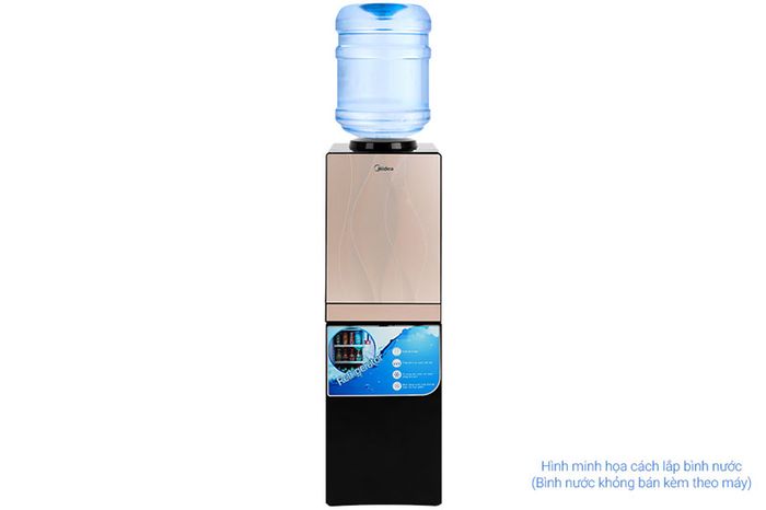 Có màu rượu sâm banh quý phái, sang trọng - Cây nước nóng lạnh Midea YL1836S-B