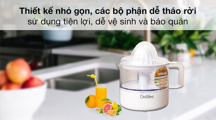Máy vắt cam Delites 30W JC3000-GS - Các bộ phận tháo rời