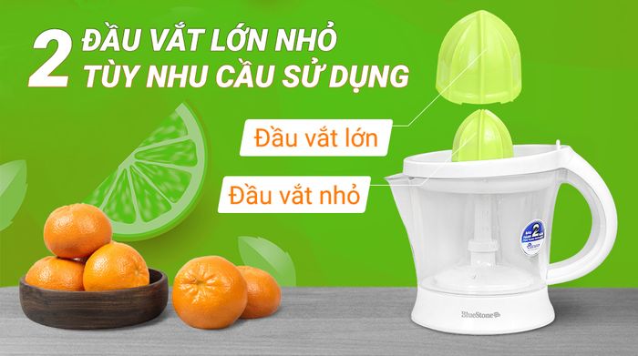 2 đầu vắt - Máy vắt cam BlueStone 40W CJB-1129