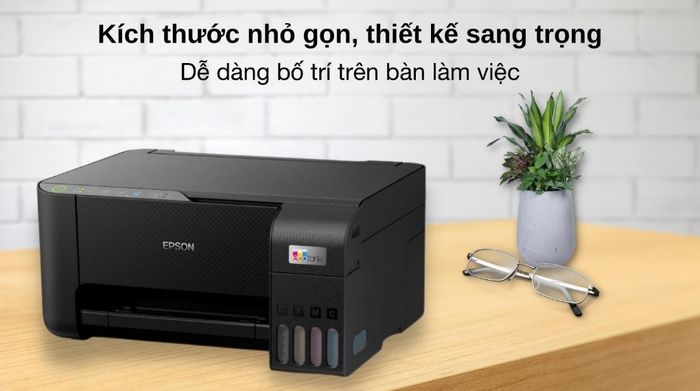 Máy In Phun Màu Đa Năng Epson EcoTank L3250 Wifi (C11CJ67503) - Thiết kế