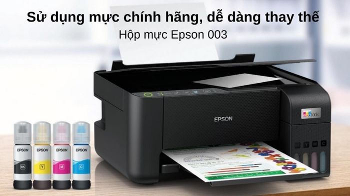 Máy In Phun Màu Đa Năng Epson EcoTank L3250 Wifi (C11CJ67503) - Mực in