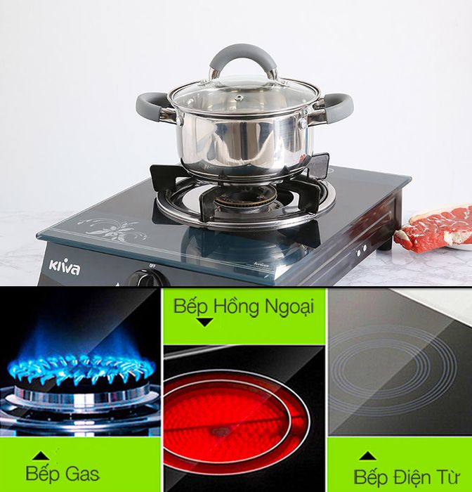 Sử dụng được trên nhiều mặt bếp - Nồi inox 3 đáy 16cm Hommy CW-S042-16