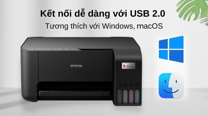 Máy In Phun Màu Đa Năng Epson EcoTank L3250 Wifi (C11CJ67503) - Kết nối