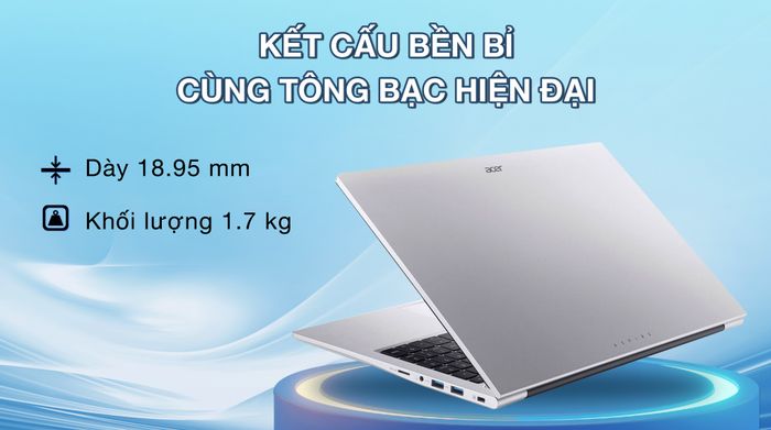 Acer Aspire Lite 15 AL15 41P R3QL R7 5700U (NX.J54SV.001) - Thiết kế