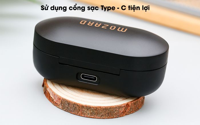 Tai nghe Bluetooth TWS Mozard Air 3 Đen - Type - C