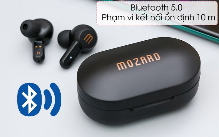 Tai nghe Bluetooth TWS Mozard Air 3 Đen - Bluetooth 5.0