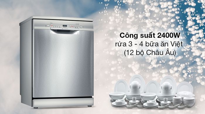 Máy rửa chén độc lập Bosch SMS2ITI12E - Công suất - Độ ồn