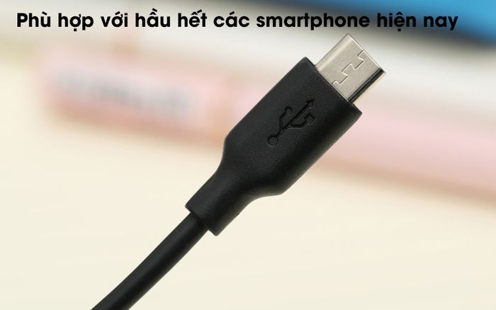 Cáp điện thoại, Cáp micro, Cáp Micro 2m AVA DS454 Đen phù hợp sạc các sản phẩm điện thoại