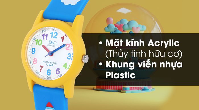 Đồng hồ Trẻ Em Q&Q VR99J003Y được trang bị lớp vỏ ngoài bền chắc