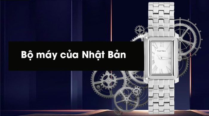 Đồng hồ nữ Korlex KS018-01 được trang bị bộ máy của Nhật Bản